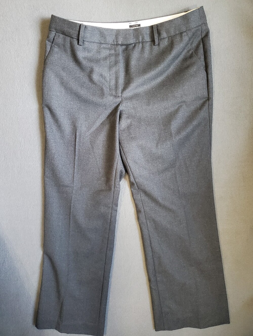 Talbots Windsor gray 99% wool blend pants in a 12P soft Italian flannel